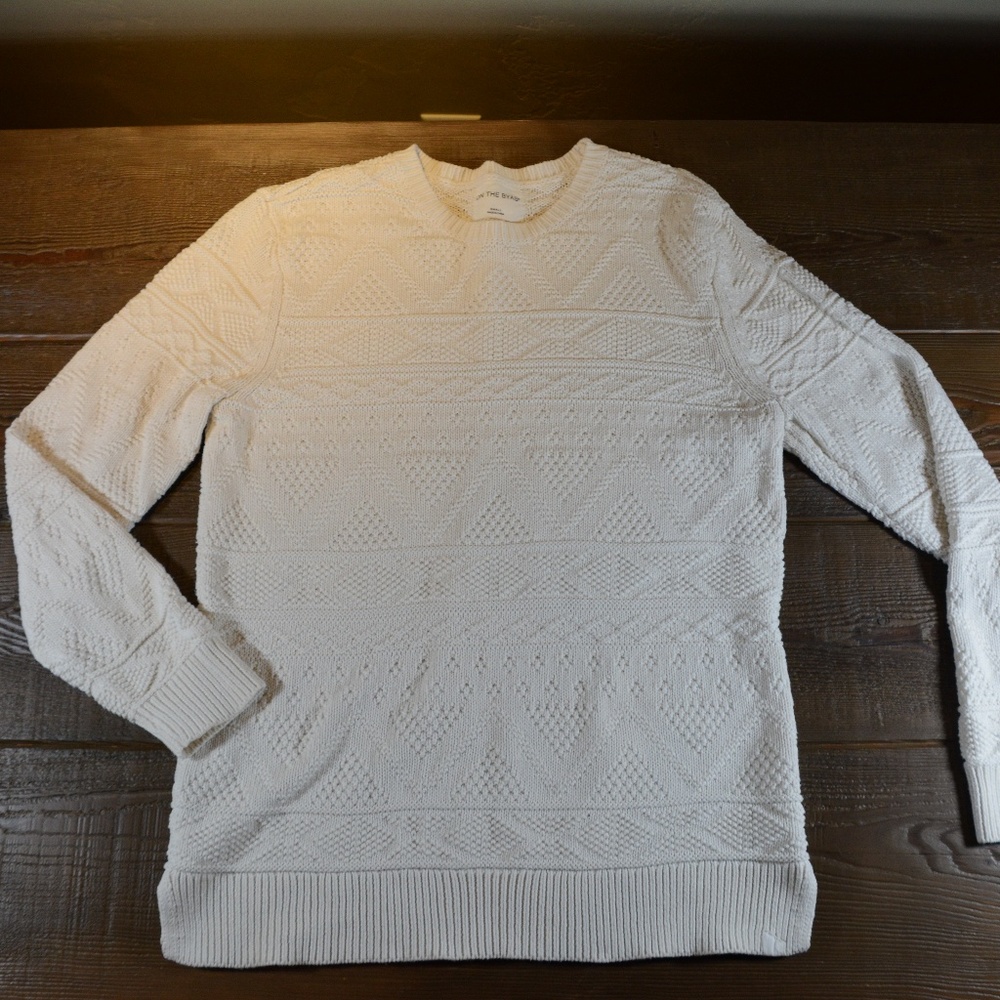 Pacsun White Knit Crew neck Sweater